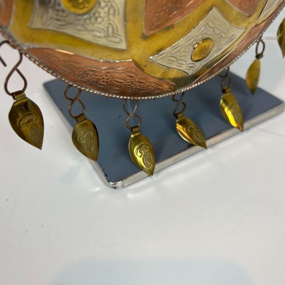 VTG Moroccan Islamic Cantinplora Water Snuffs Bottle Powder Flask Copper Brass - Picture 5 of 13